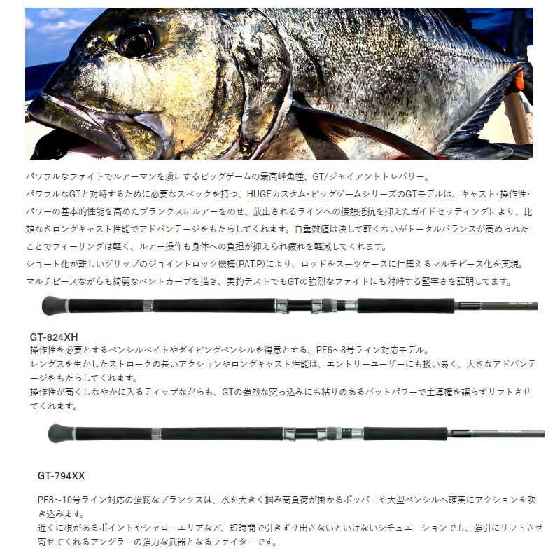 楽天市場】デプス ヒュージカスタム ビッグゲームシリーズ GTモデル GT