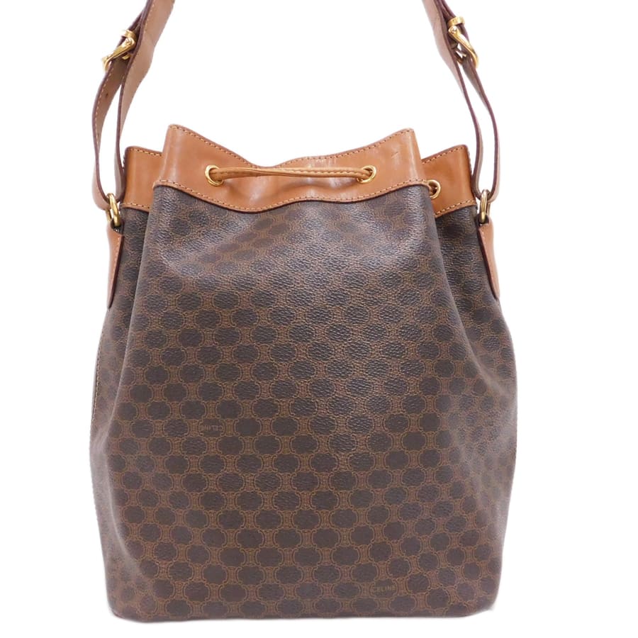 楽天市場】【中古】セリーヌ 巾着ショルダーバッグ ブラウン系 肩掛け