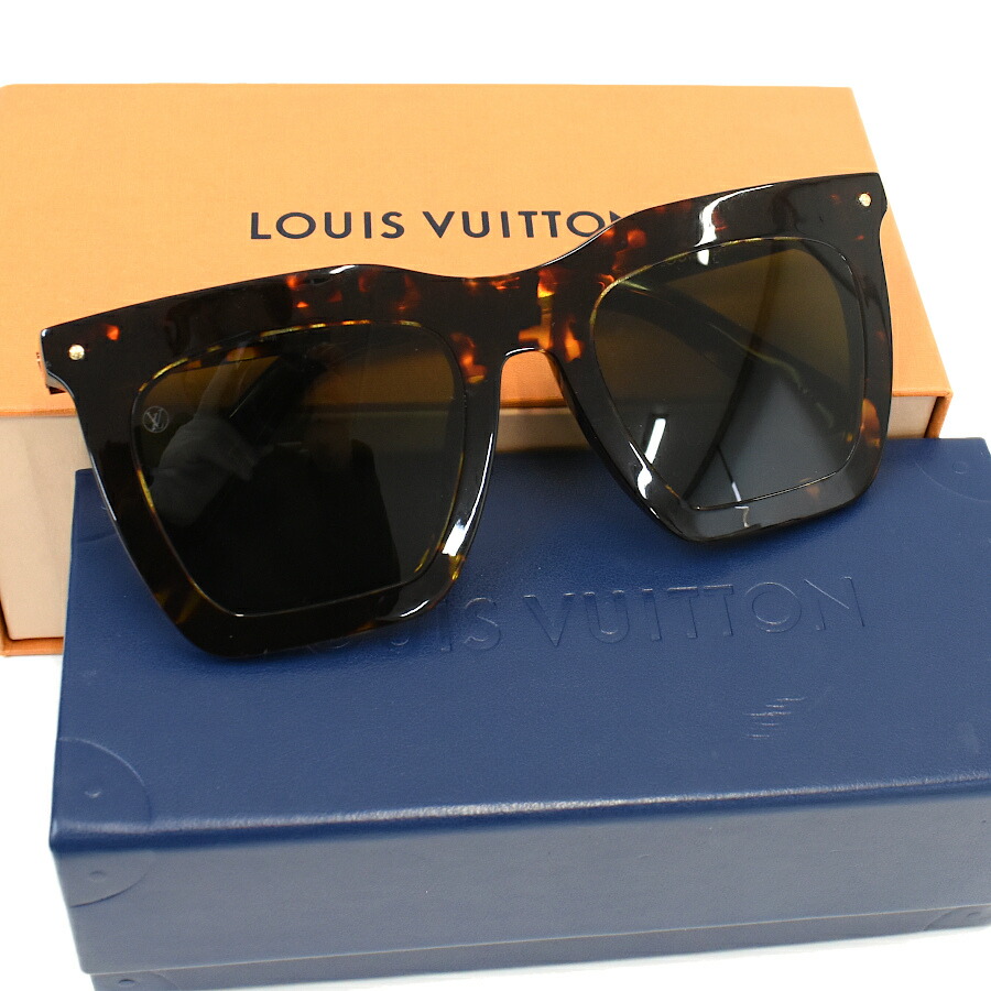 LOUIS VUITTONルイ・ヴィトンサングラス青×べっ甲