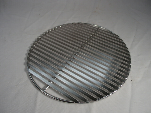 楽天市場】18-8フラット焼肉プレート 28cm 丸型 焼肉網 ステンレス製