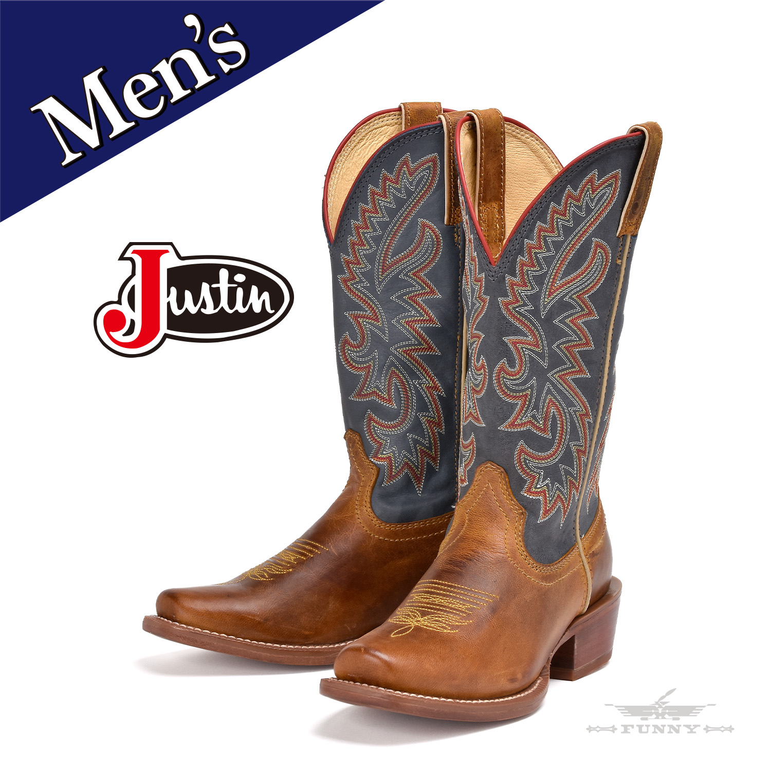 楽天市場】ウエスタンブーツ justin（靴サイズ（cm）26.5）の通販