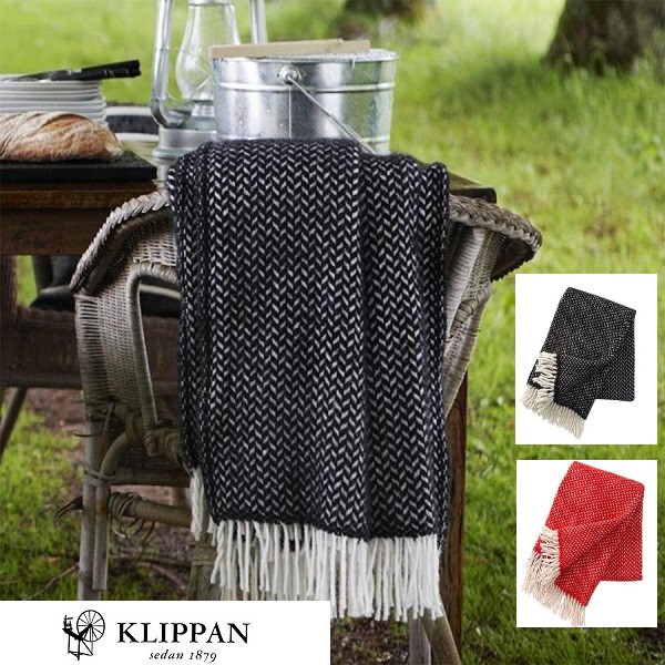 楽天市場】クリッパン ポルカ Klippan Polka ウール スローケット