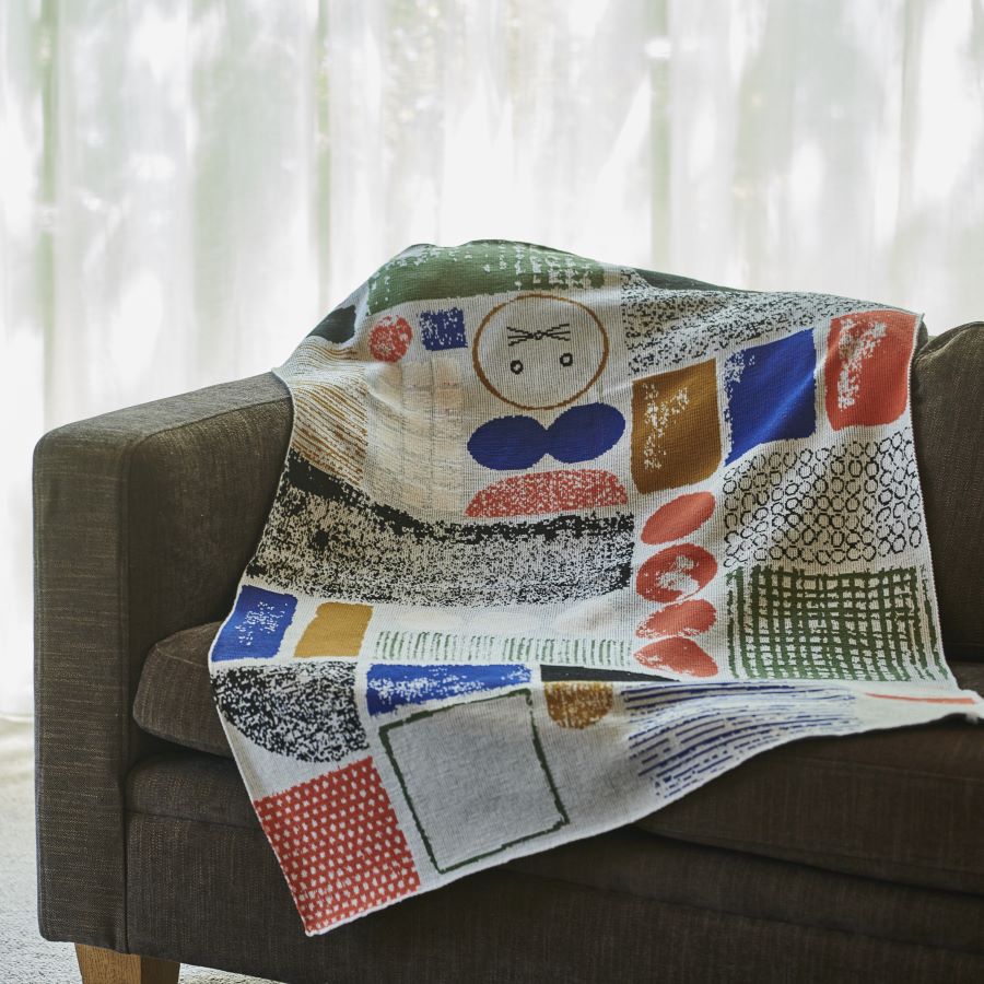 楽天市場】日本製 ブランケット ひざ掛け Blanket アートブランケット