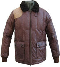 楽天市場】革ジャン ラムレザー ムートン襟レザーダウンジャケット