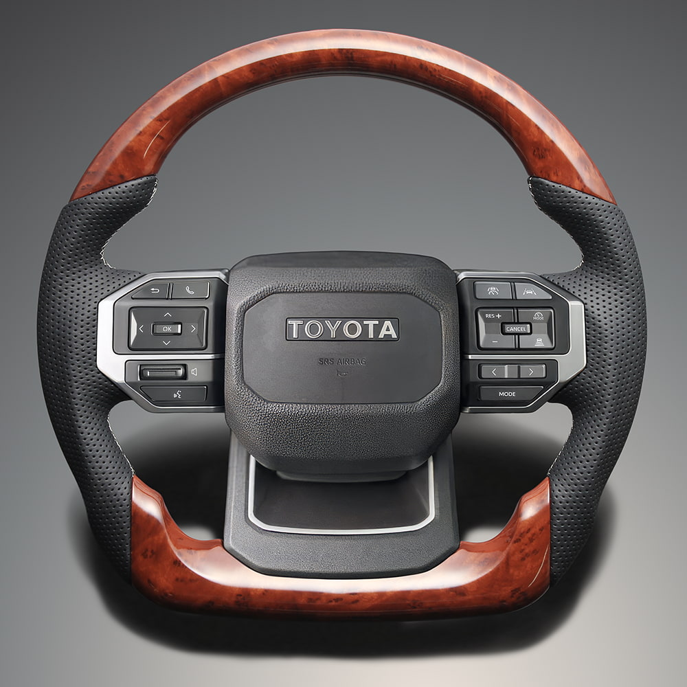 楽天市場】ウッドステアリング ランクルの通販