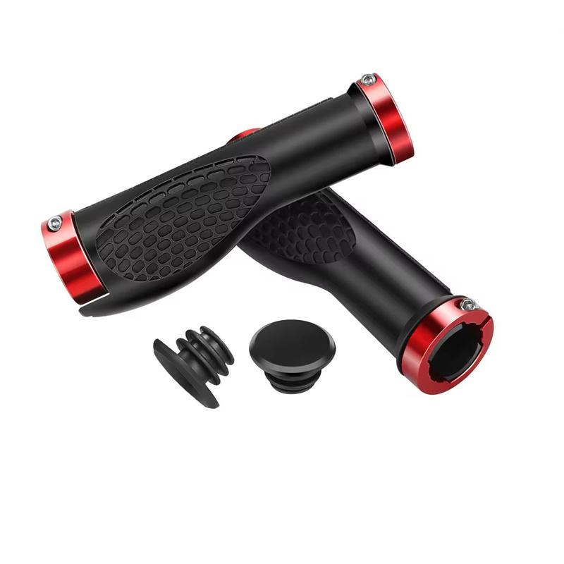 楽天市場】自転車 グリップ ハンドル 交換 サイクル レッド 赤（2本