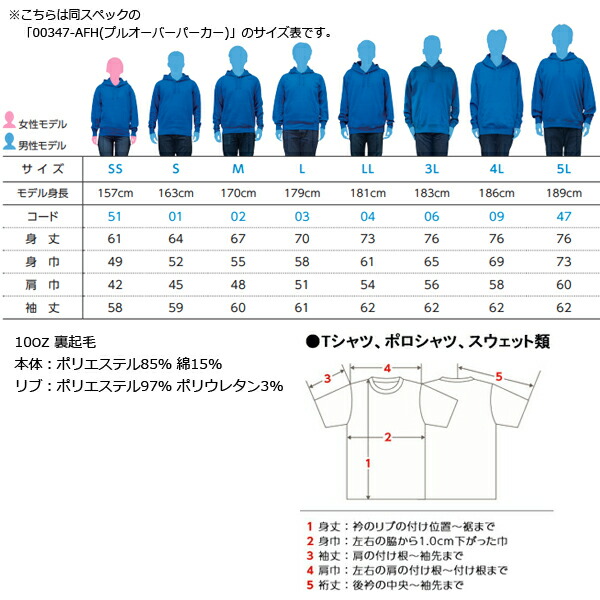 楽天市場】【4L-5L】10.0オンス ドライ 裏フリース ジップパーカー