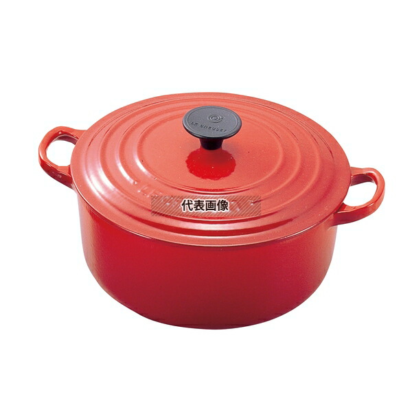 ル・クルーゼ ココット・ロンド 20cm 2501-20 [チェリーレッド] (鍋