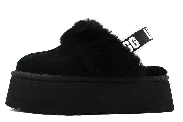 楽天市場】【shoes15】UGG ファンケット 厚底 スリッポン BLACK CHE