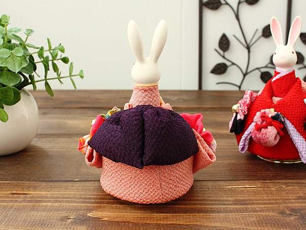 楽天市場】凛香 回転オルゴール花小袖 桃(インテリア オルゴール 人形