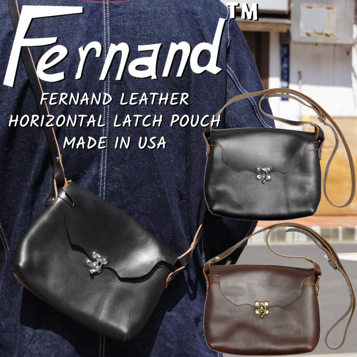 楽天市場】FERNAND LEATHER HORIZONTAL LATCH POUCH フェルナンド