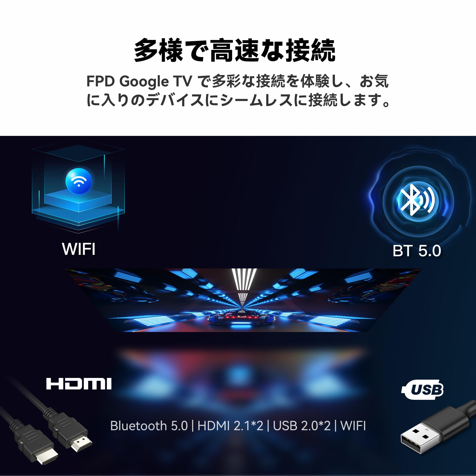 楽天市場】FPD チューナーレステレビ 32V型 720P Google TV ネット動画