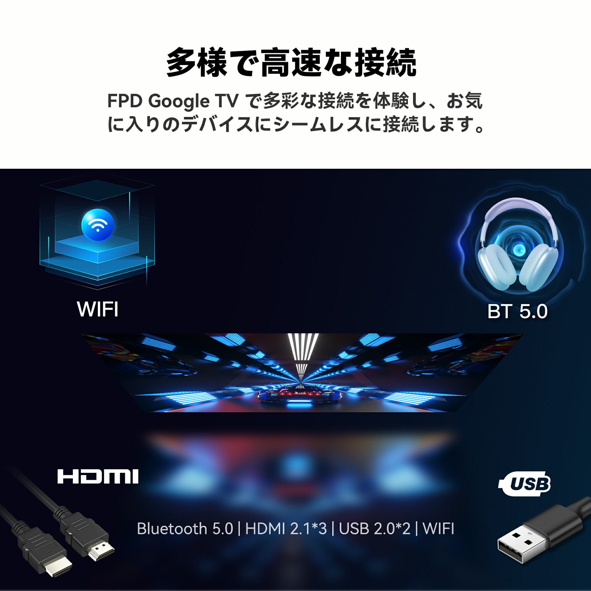 楽天市場】FPD チューナーレス テレビ 32V型 40V型 43V型 Google TV