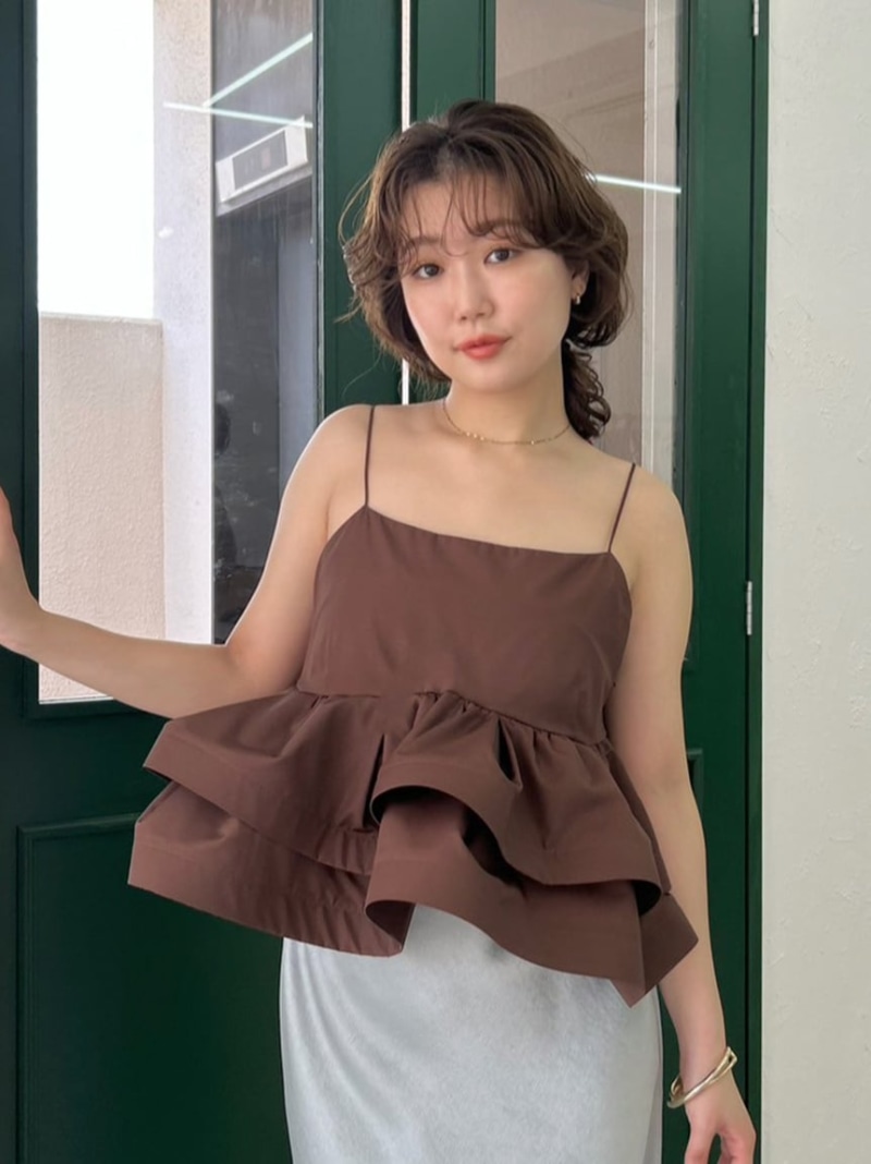 楽天市場】【SALE／50%OFF】ラッフルヘムデザインキャミソール FRAY