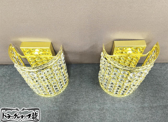 楽天市場】オリジナル 壁掛 シャンデリア 2個セット 金メッキ