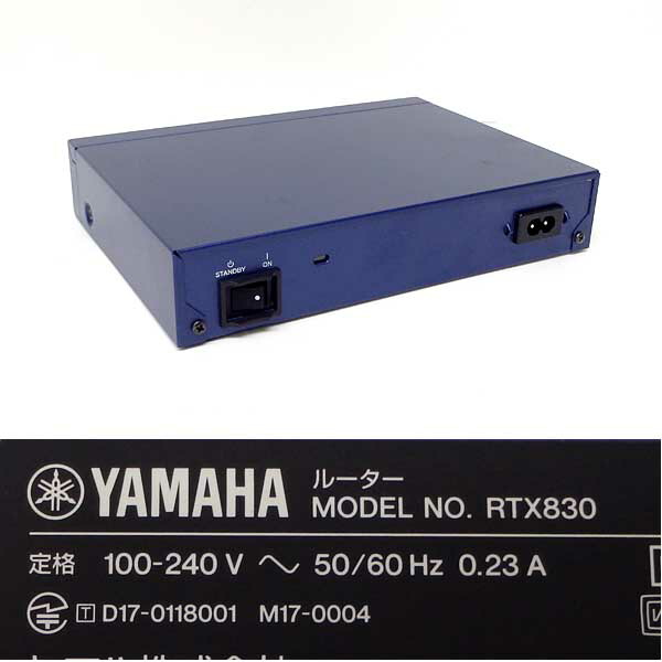 楽天市場】□＃YAMAHA/ヤマハ ギガアクセスVPNルーター RTX830 初期化