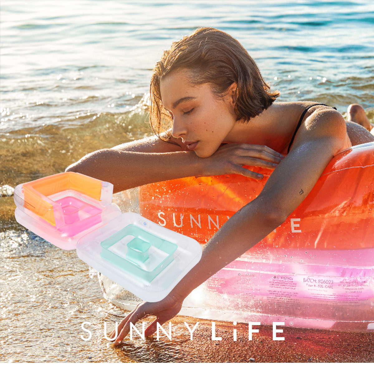 楽天市場】浮き輪 チェア レディース ソファ イス 2WAY 透明 プール