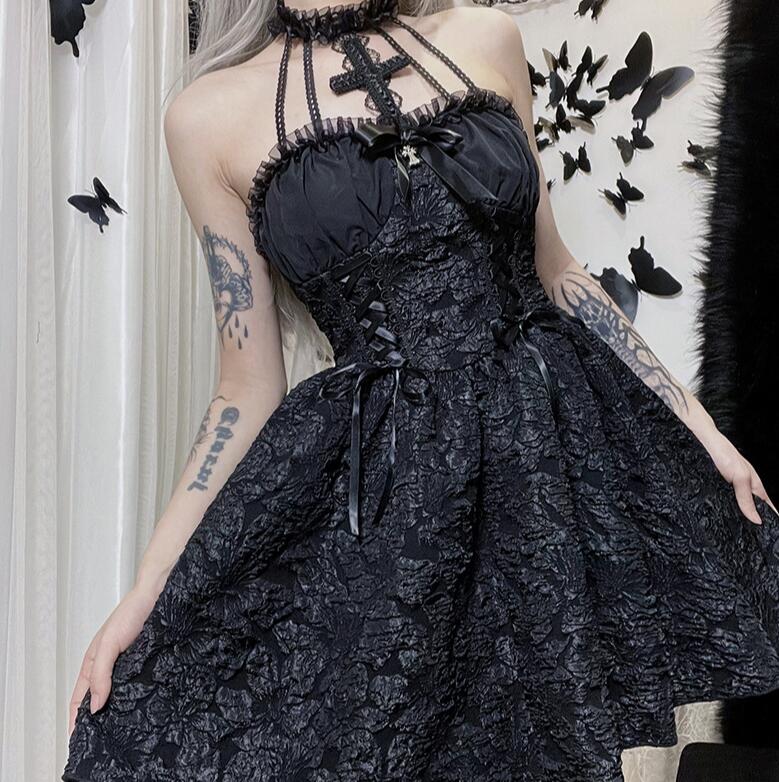 楽天市場】ゴシック ミニワンピース コスプレ衣装 レディース 暗黒系