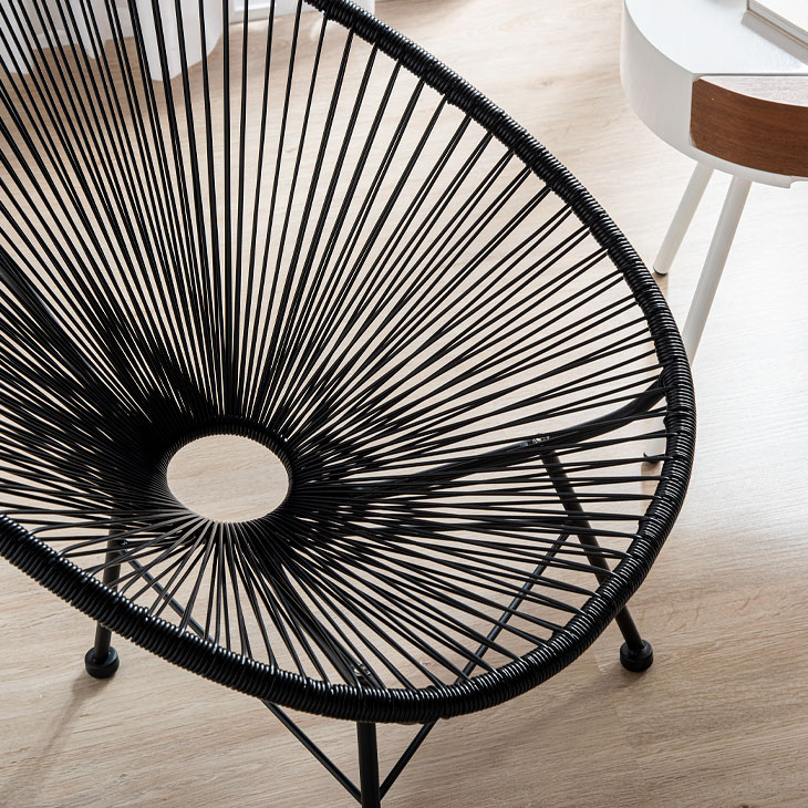 アカプルコチェア 2つセット グレー ラウンジチェア パーソナルチェア