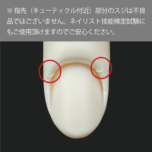 楽天市場】JNEC認定 STモデルハンド 左手 チップ差込式(ネイルチップ