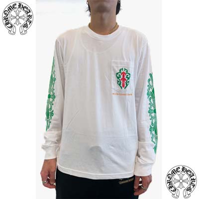 楽天市場】クロムハーツ CHROMEHEARTS ロンT ロングTシャツ メンズ 胸