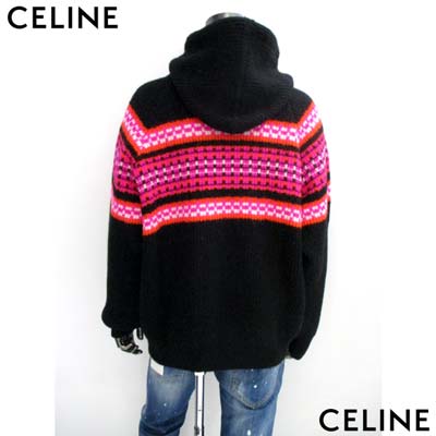 楽天市場】セリーヌ CELINE メンズ ニット パーカー セーター ロゴ