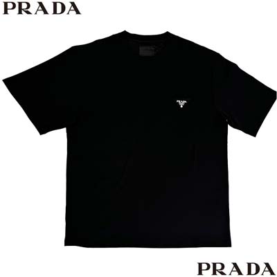 楽天市場】プラダ PRADA メンズ トップス Tシャツ 半袖 2色展開 ロゴT