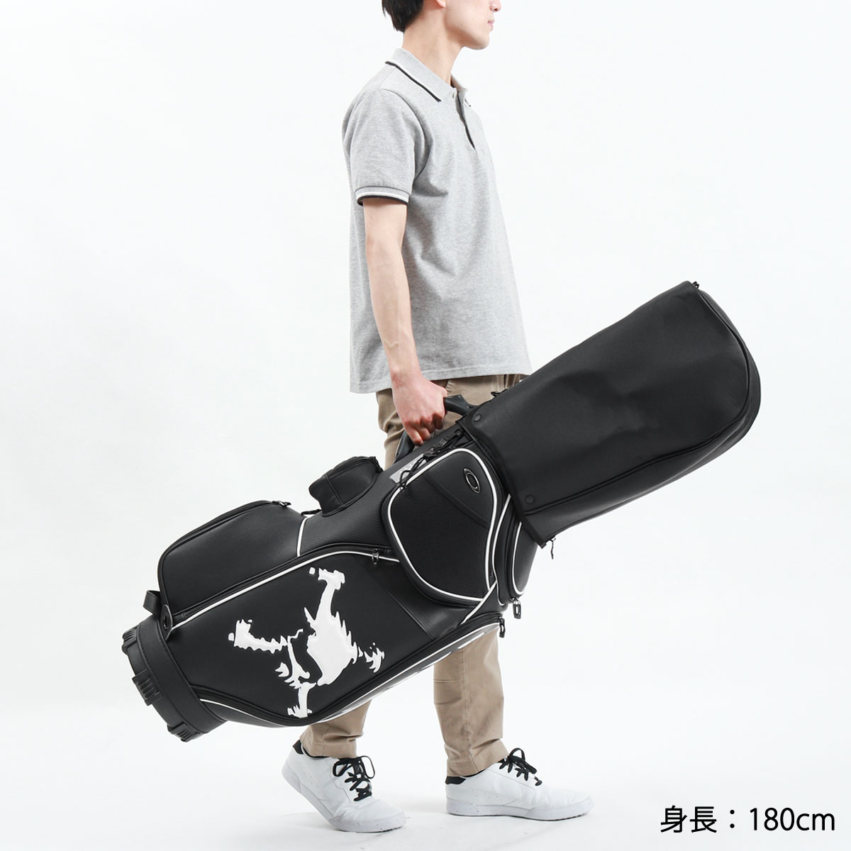 楽天市場】オークリー キャディバッグ OAKLEY SKULL GOLF BAG 16.0 9.5