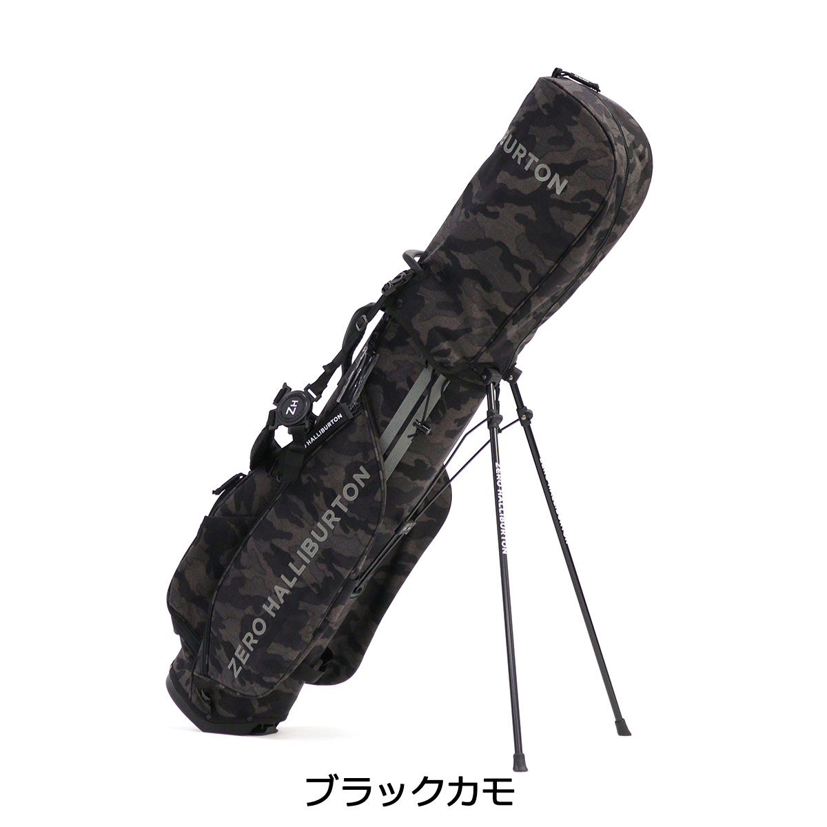 ZERO HALLIBURTON キャディバッグ 迷彩柄 ブラックカモ