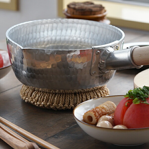 楽天市場】姫野作． 本手打アルミ行平鍋 6寸 雪平鍋 板厚3.5mm 日本製