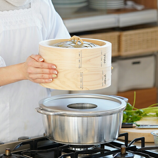 楽天市場】山一 中華せいろ 21 ひのき 身蓋セット 国産 蒸籠 ヒノキ