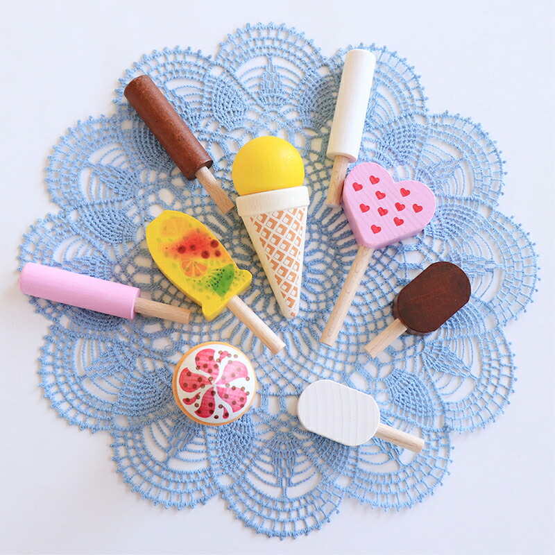 楽天市場】Erzi エリツィ 木製 ままごと アイスディスプレイセット