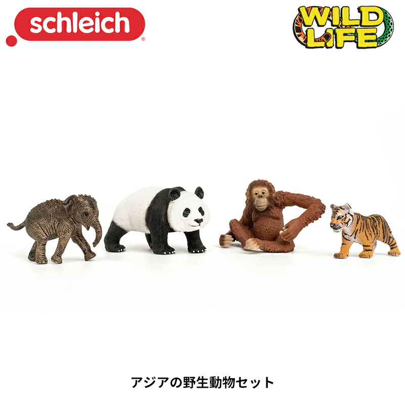 楽天市場】アジアの野生動物セット 42736 動物フィギュア Wild Life