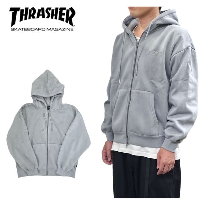 楽天市場】THRASHER スラッシャー 【メンズ】裏起毛ピグメントロゴ刺繍