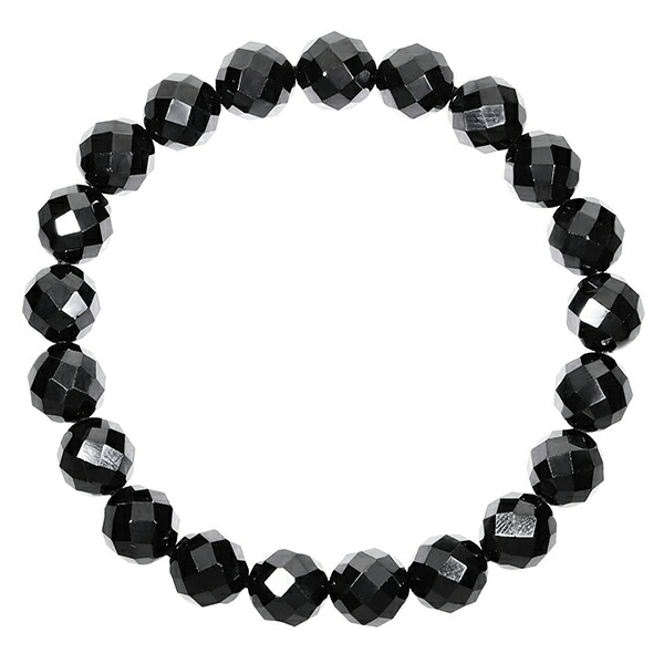 楽天市場】天然 ブラックスピネル カット ブレスレット 8mm 16.5cm
