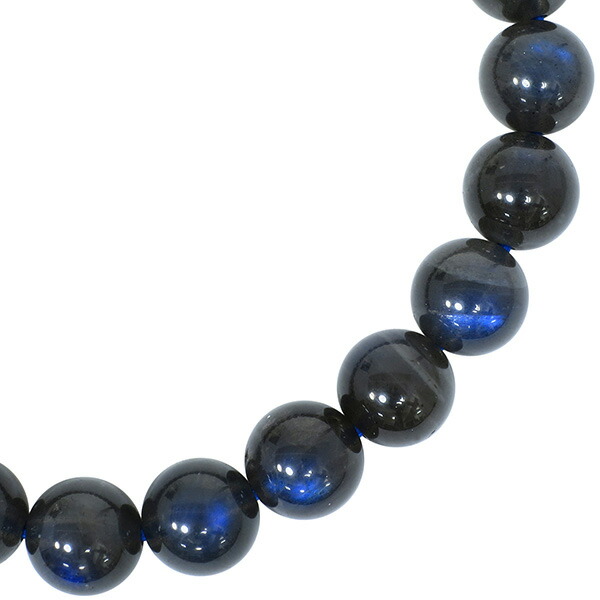 楽天市場】7.5mm 16.5cm 高品質 ブラック ラブラドライト ブレスレット