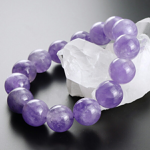 楽天市場】ラベンダーアメジスト ブレスレット 14mm 17〜19.5cm M〜LL