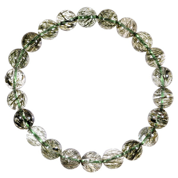 楽天市場】バイオタイト イン クォーツ ブレスレット 9.2mm 19cm