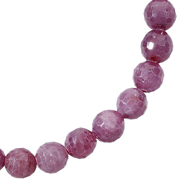 楽天市場】ルビー カット ブレスレット 5.7mm 17cm レディースM サイズ