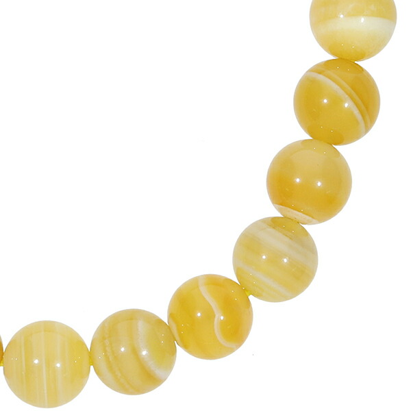 楽天市場】縞瑪瑙 ボツワナアゲート イエロー ブレスレット 8mm 16.5