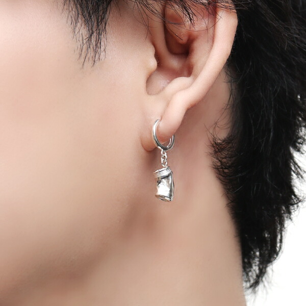 楽天市場】NARRATIVEPLATOON 揺れる 空き缶 ピアス 1P 片耳用 シルバー