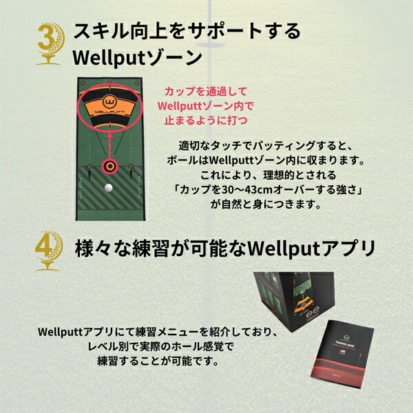 楽天市場】ウェルパット Wellputt パターマット 4m スタンダードマット