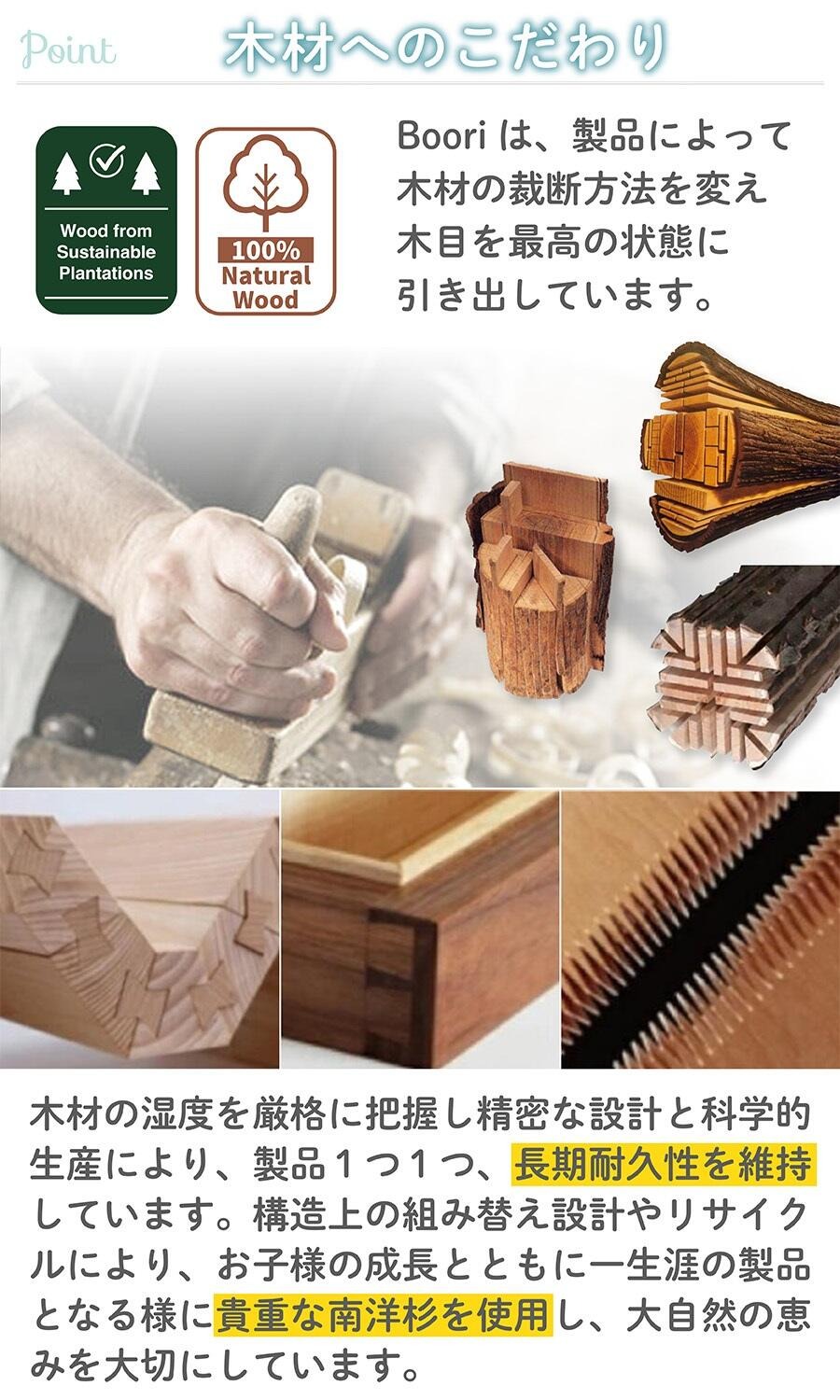 楽天市場】Boori アリス (新型・固定柵モデル)【6歳までベビーベッド