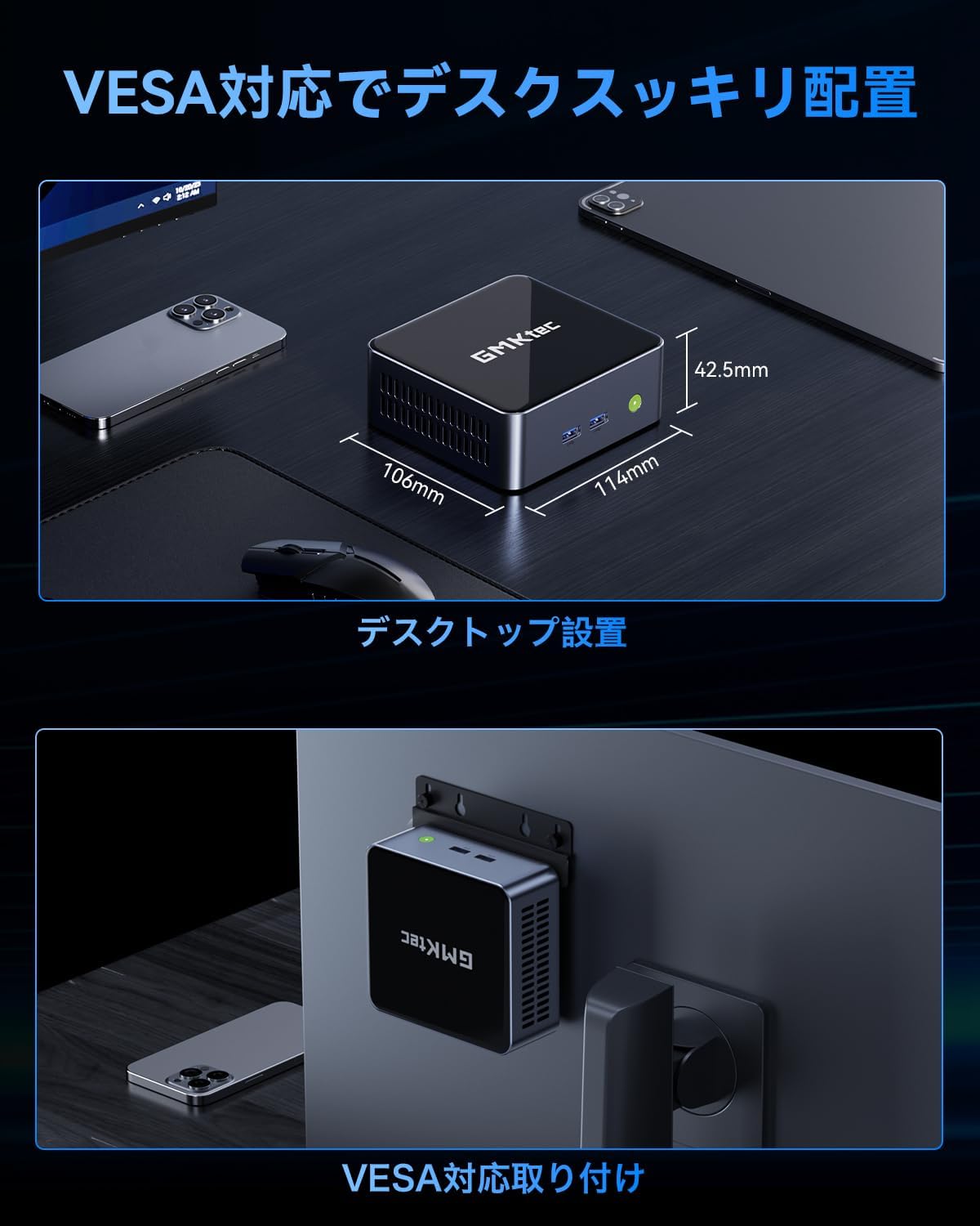 楽天市場】GMKtec ミニPC Intel i7 12700H 16GB(8GB*2) DDR4 512GB 14