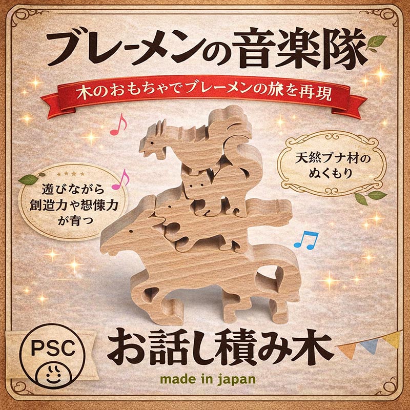 楽天市場】【SALEクーポンあり】【送料無料】○ブレーメンの音楽隊 木