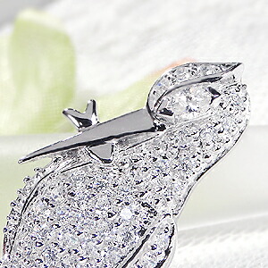 楽天市場】pt900【1.0ct】ダイヤモンド パヴェ ブローチ【送料無料