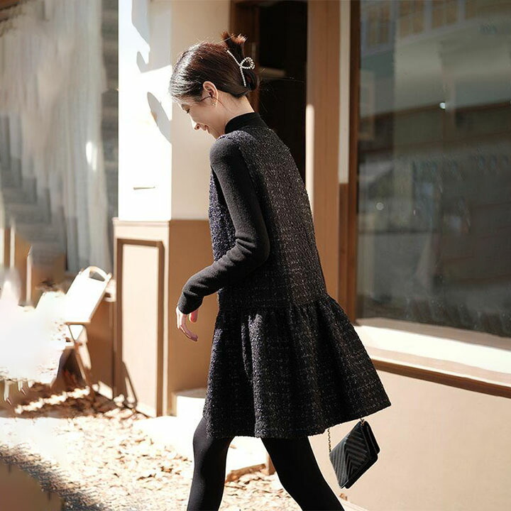 楽天市場】【セレブ愛用】ツイード ワンピース フレア ベスト