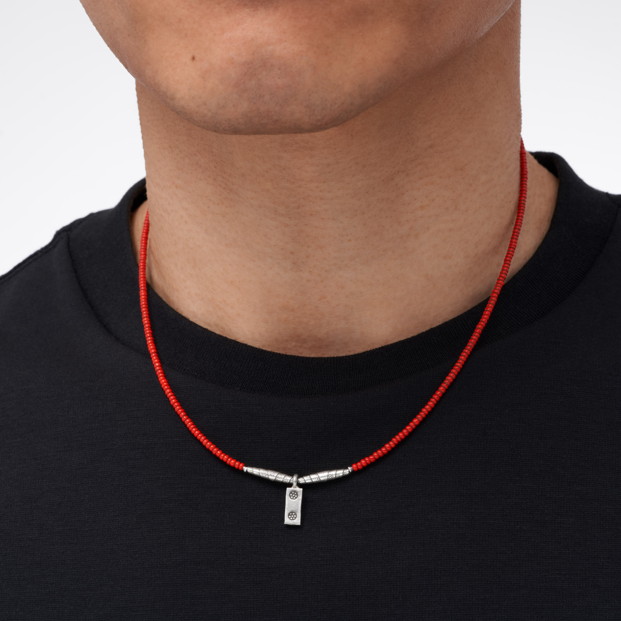 楽天市場】カレン 族 シルバー チベット系民族 アンティークビーズ 赤