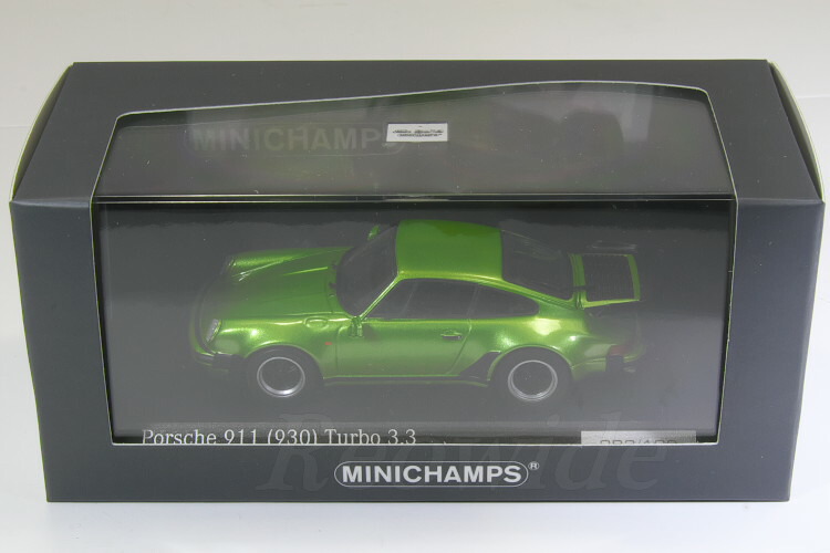 楽天市場】ミニチャンプス 1/43 ポルシェ 911 930 ターボ 3.3 グリーン
