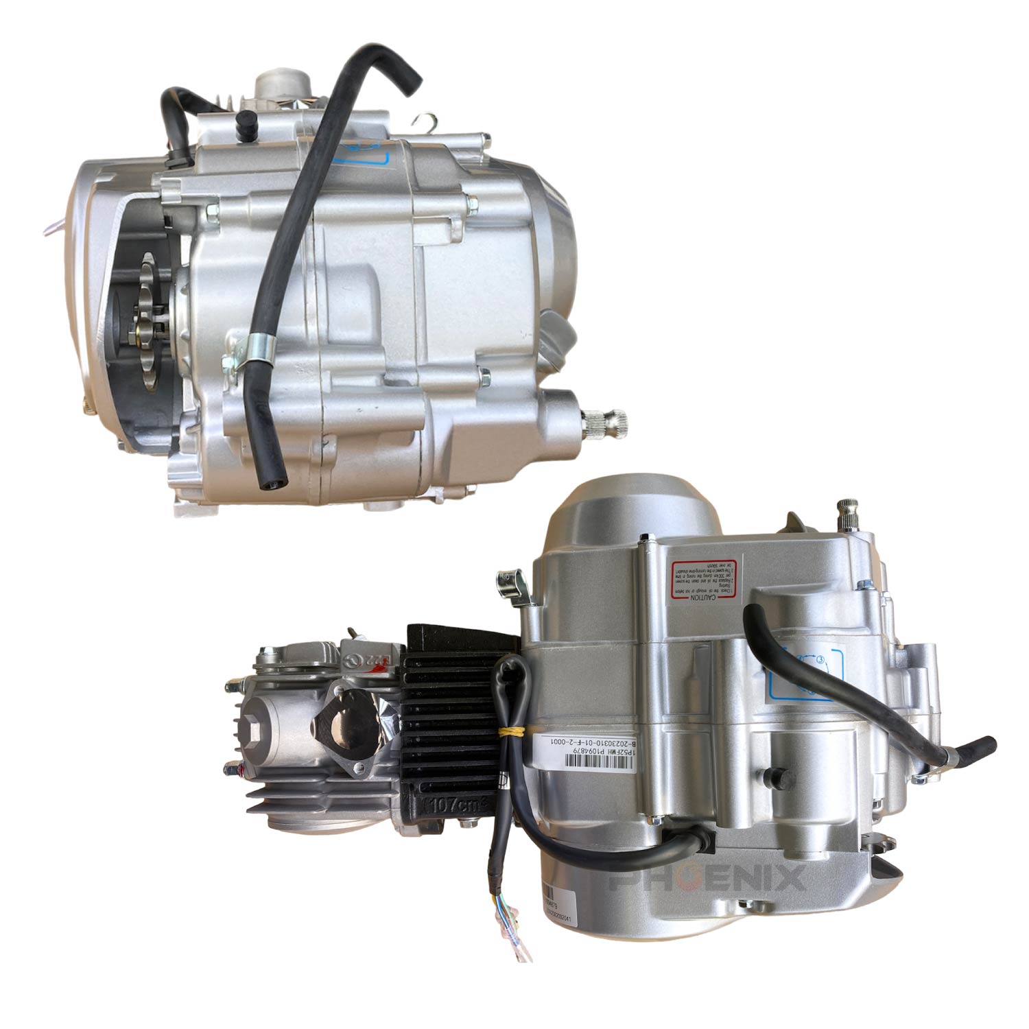 楽天市場】エンジン LIFAN 110cc ノークラッチ 遠心クラッチ 4速 SET